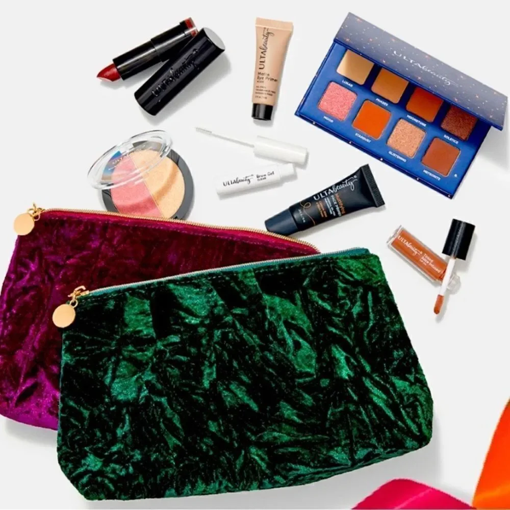 Ulta‎ beauty Green Velvet Makeup Gift bag D7